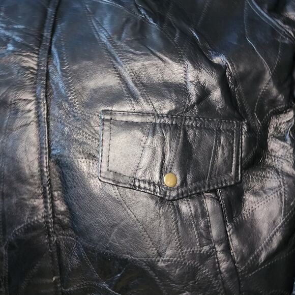 NAPOLINE NWT MENS LEATHER BOMBER JACKET. SIZE XL - Picture 14 of 14